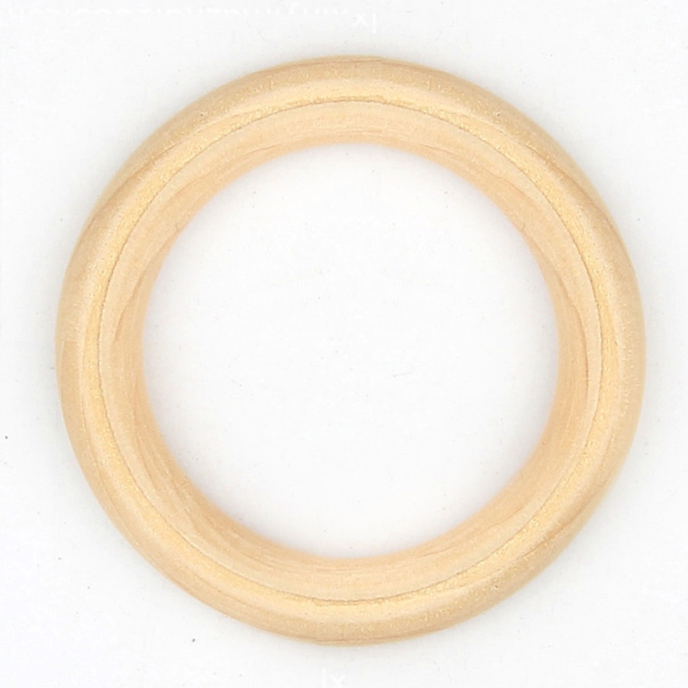 Bộ 5 vòng gỗ phong cách Macrame chuyên dụng cho rèm cửa / vòng hoa / đồ dùng tự làm DIY