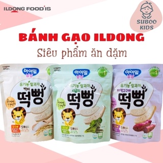 Bánh gạo hàn quốc cho bé ăn dặm ildong , bánh gạo ăn dặm cho bé 6 tháng gói 30g đủ vị date 2022