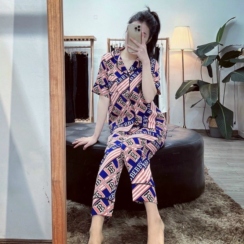 BỘ PIJAMAS LỤA HÀNG THIẾT KẾ CAO CẤP MẶC NHÀ