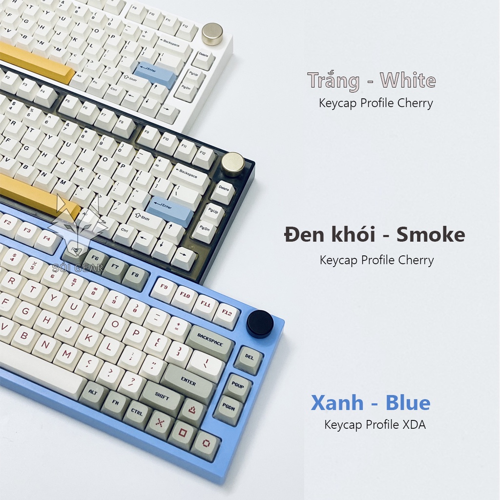 Bàn phím cơ không dây Keydous NJ80 - AP Version - HOTSWAP Led RGB | Type C | Bluetooth 5.0 | Wireless 2.4G