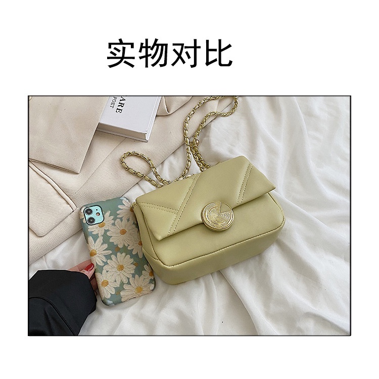 Túi đeo chéo JASMIN NOIR da PU phối dây xích thời trang dành cho nữ