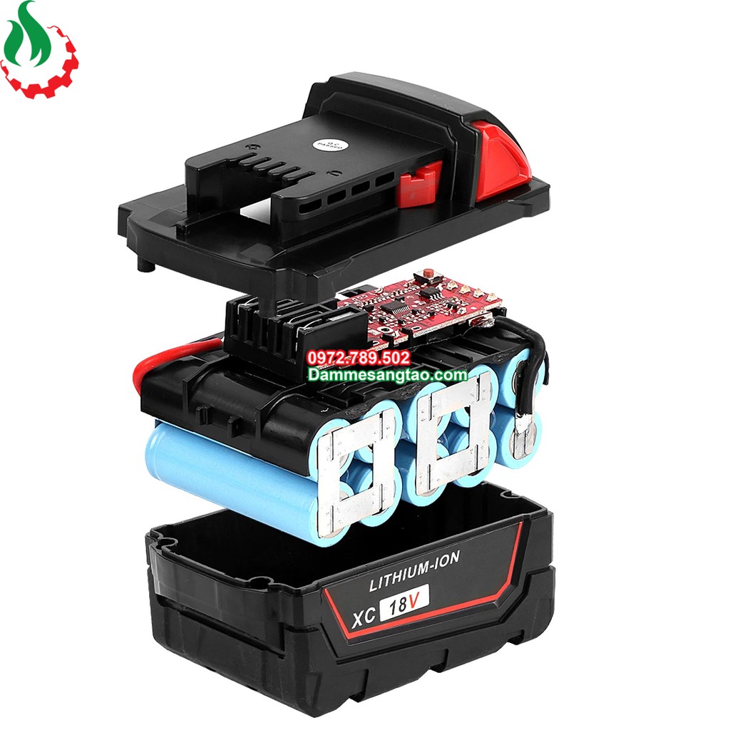 Pin milwaukee 18V Li-ion nhận sạc zin