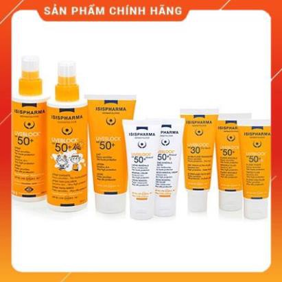 Isis Pharma Kem Chống Nắng Dành Cho Da Nhạy Cảm Uveblock SPF 50+ 50ml (Màu Trắng)