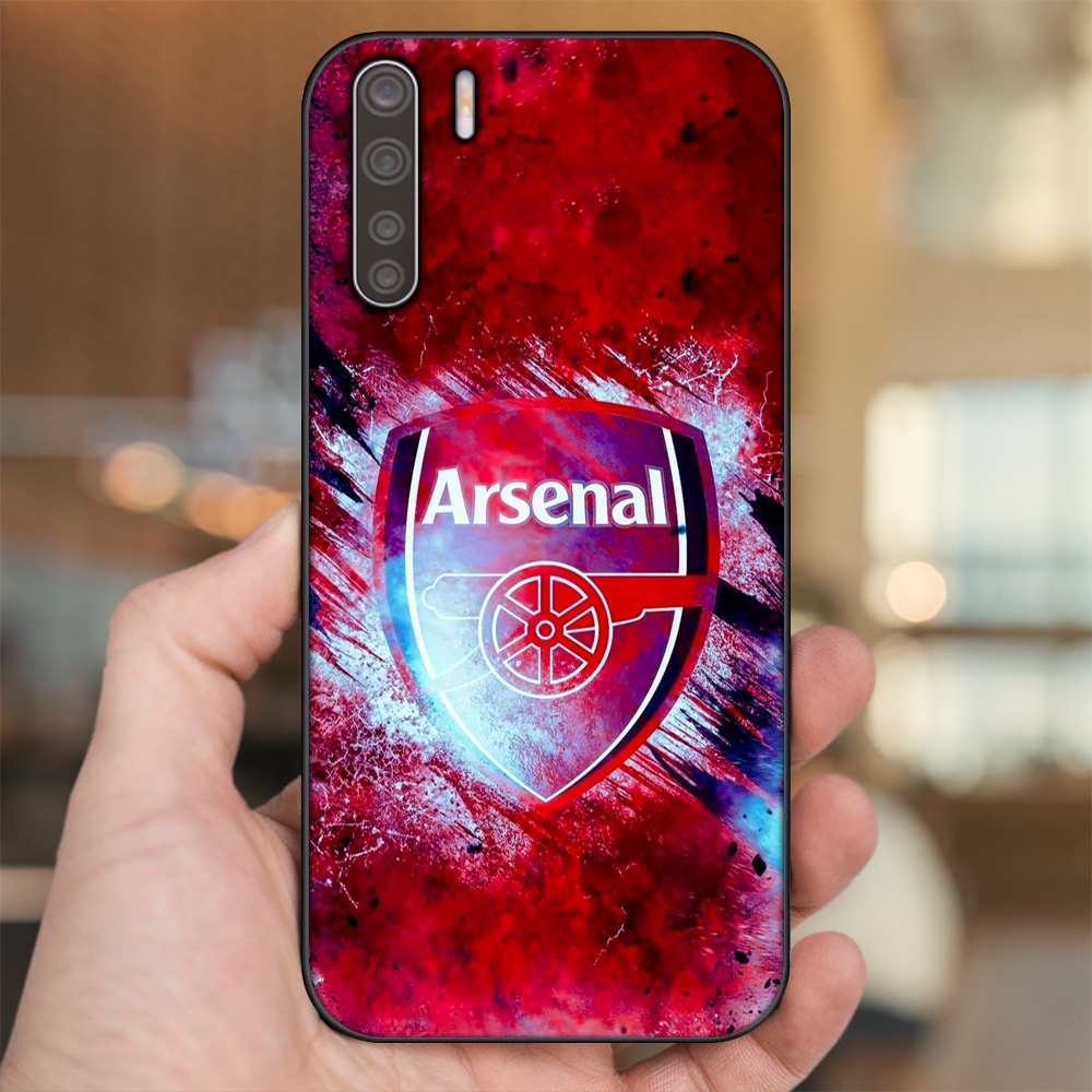 Ốp lưng Oppo A91, Reno 3 viền đen in hình Arsenal FC