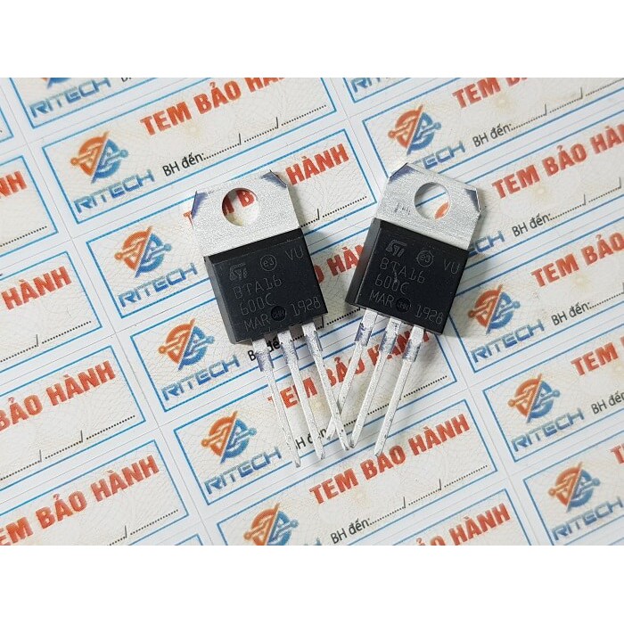 [Combo 5 chiếc] BTA16-600C, BTA16-600B Triac 16A/600V TO-220