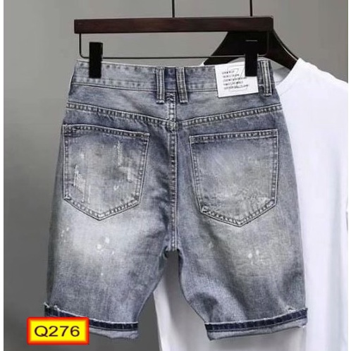Quần Short Jeans Nam Chất Liệu Co Dãn Cao Cấp Phong Cách Trẻ Trung Cực Hot - Hazo