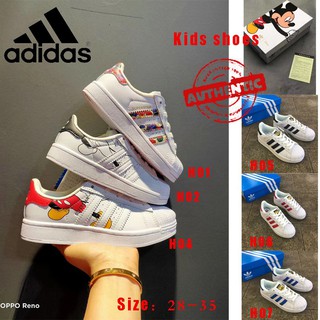 Giày thể thao Adidas in họa tiết chuột Mickey dễ thương cho bé trai và bé gái