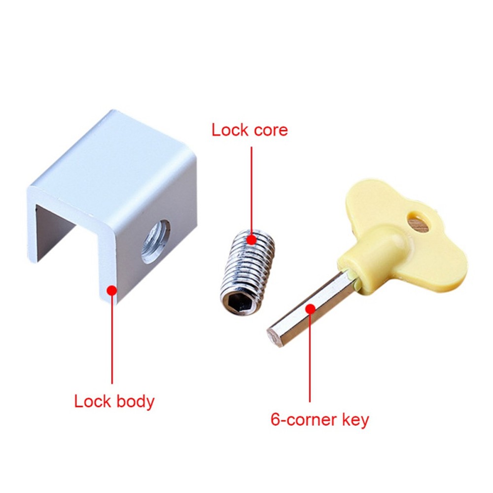 domyhome Door Window Lock Restrictor Aluminum Children Security window Cable Limit Lock Safety Key Lock domyhome