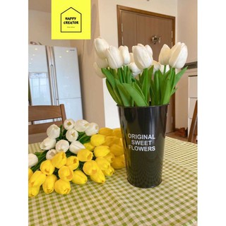 🍀 Hoa Tuy Líp Giả Trang Trí Cành Đơn dài 36cm đường kính bông 5cm