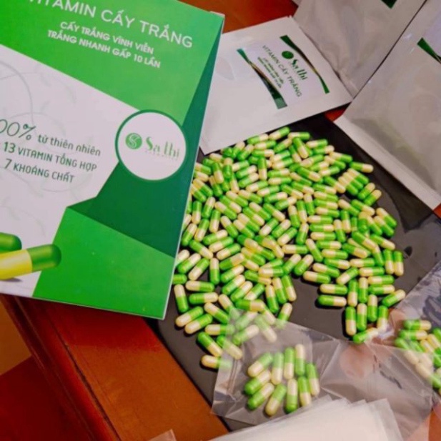 Túi 10 viên Cấy Trắng Sa Thị Hàng Chính Hãng