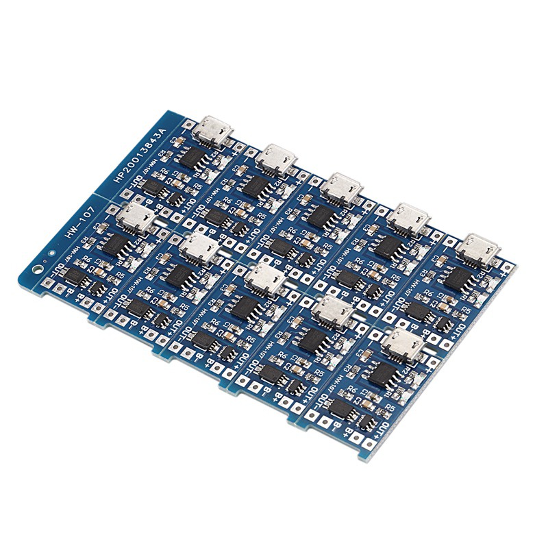 10Pcs 5V mini USB 1A 18650 for TP4056 Lithium Battery Charging Board With Protection Charger ule