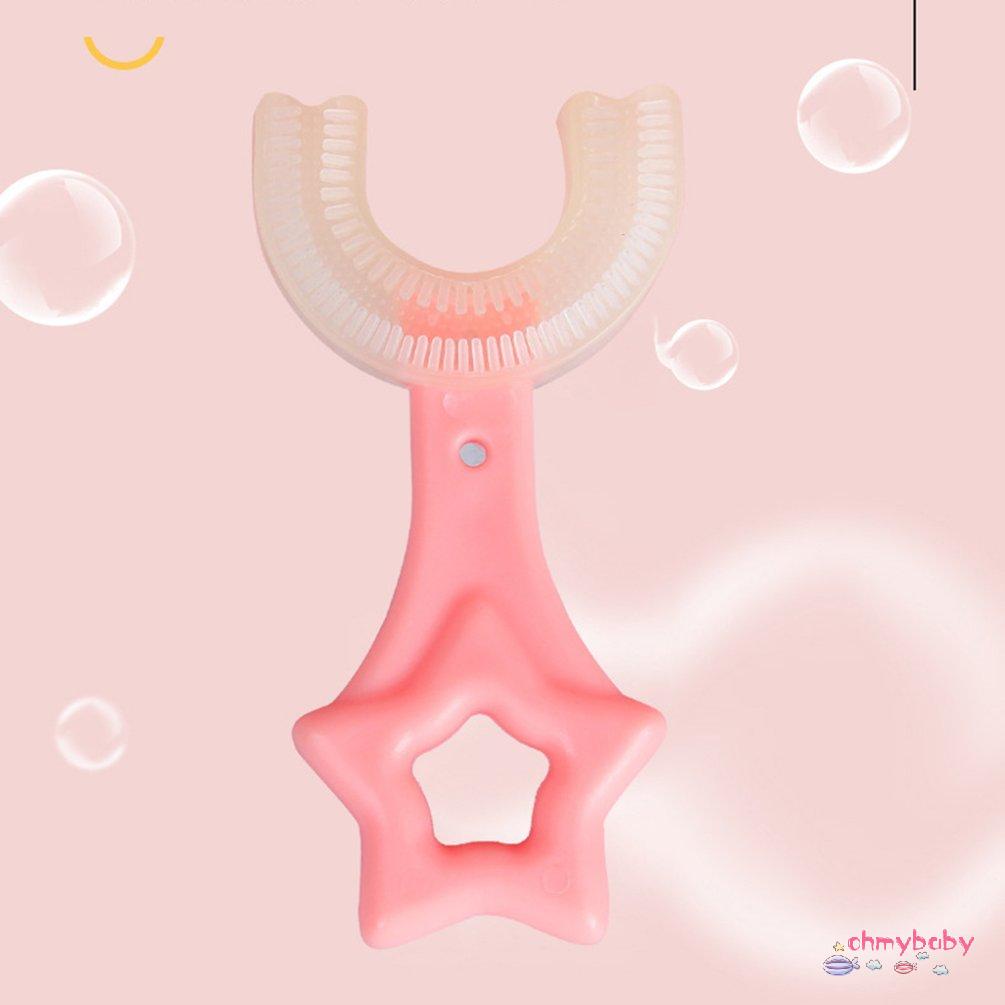 [Hàng mới về] Bàn chải đánh răng cao su mềm kiểu chữ U dành cho trẻ em