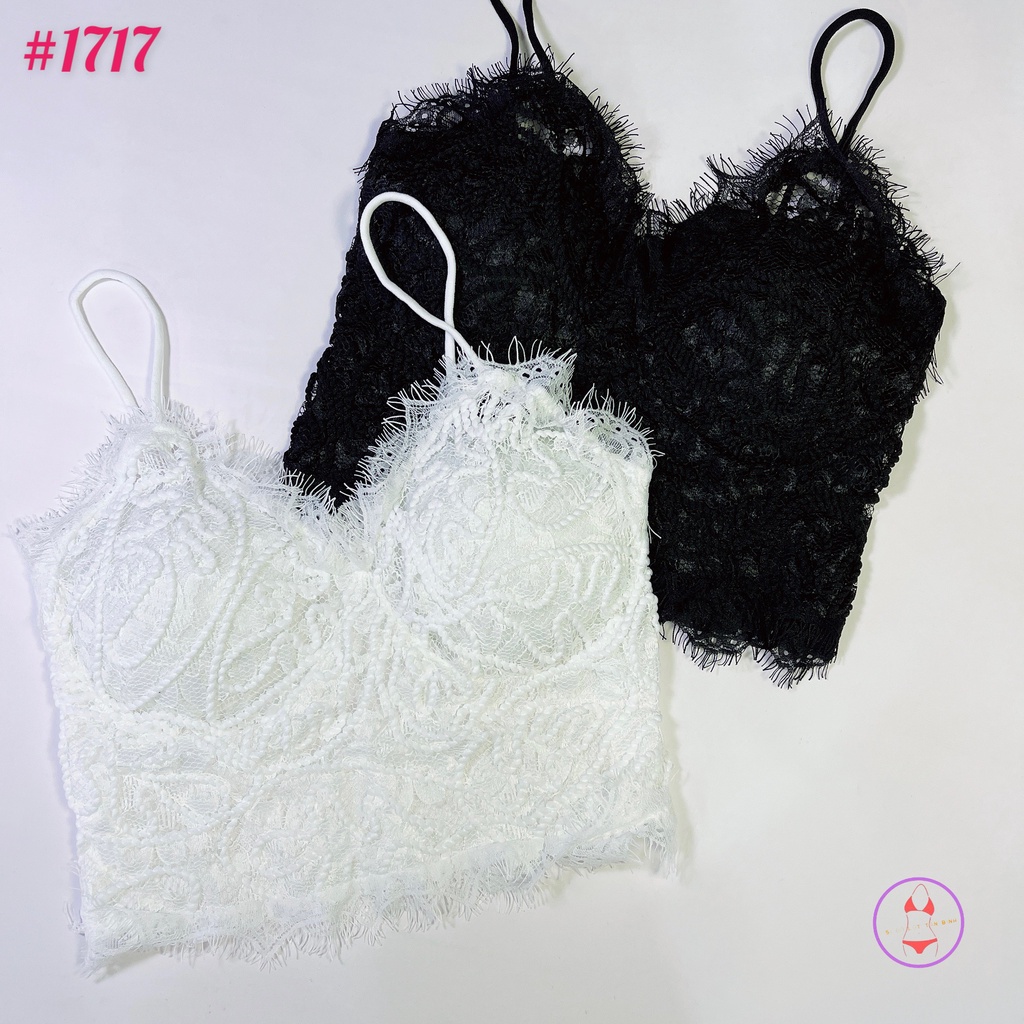 Áo Bra ren mềm dây thừng nổi 1717 FreeSize&lt;55kg
