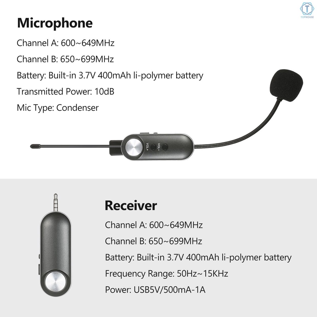 Bộ micro không dây UHF kèm phụ kiện chuyên dụng cho kèn Saxophone