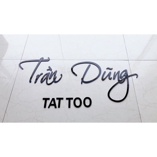 Chữ dán tường dán nổi trang trí
