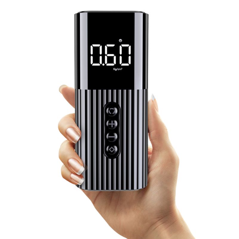 Máy Bơm Hơi Mini Có Đèn LED 12V Chất Lượng Cao