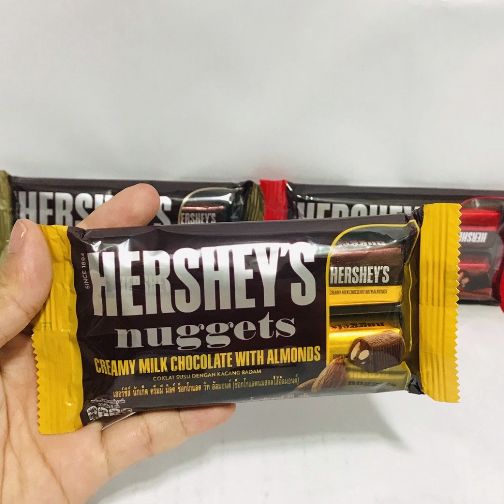 Kẹo socola Hershey’s nuggets 56g (3 vị nhập khẩu malaysia)