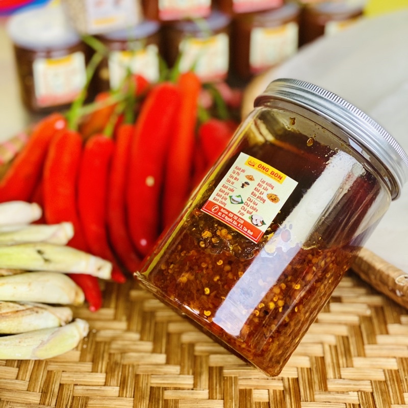 Sa Tế Ớt ÔNG BỐN - Cay Vừa, Thơm Nồng - Đậm Đà Quế, Hồi, Sả