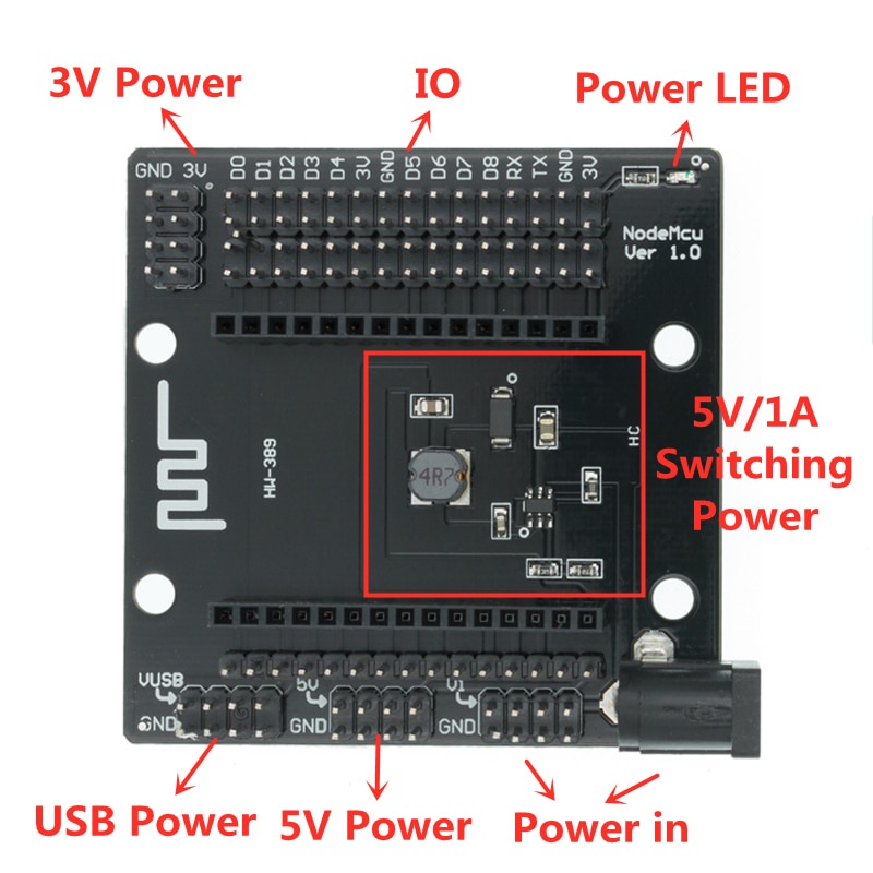 Bảng Mạch L293D / Bodyemcu Node Mcu Esp8266 Dành Cho Nodemcu V3