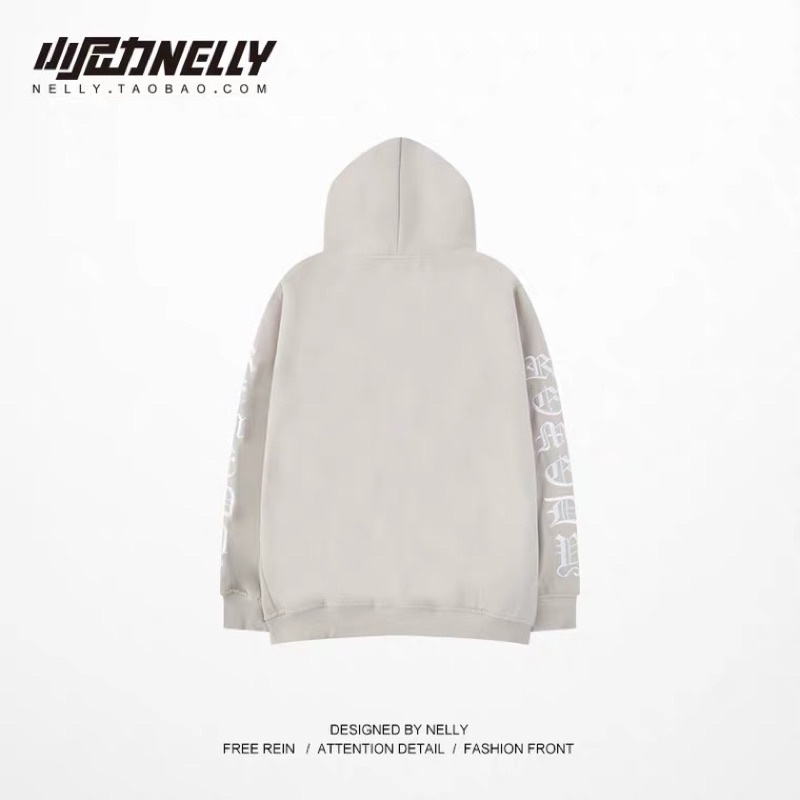 Áo khoác Hoodie zip 172893 nelly form rộng dành cho nam và nữ  79