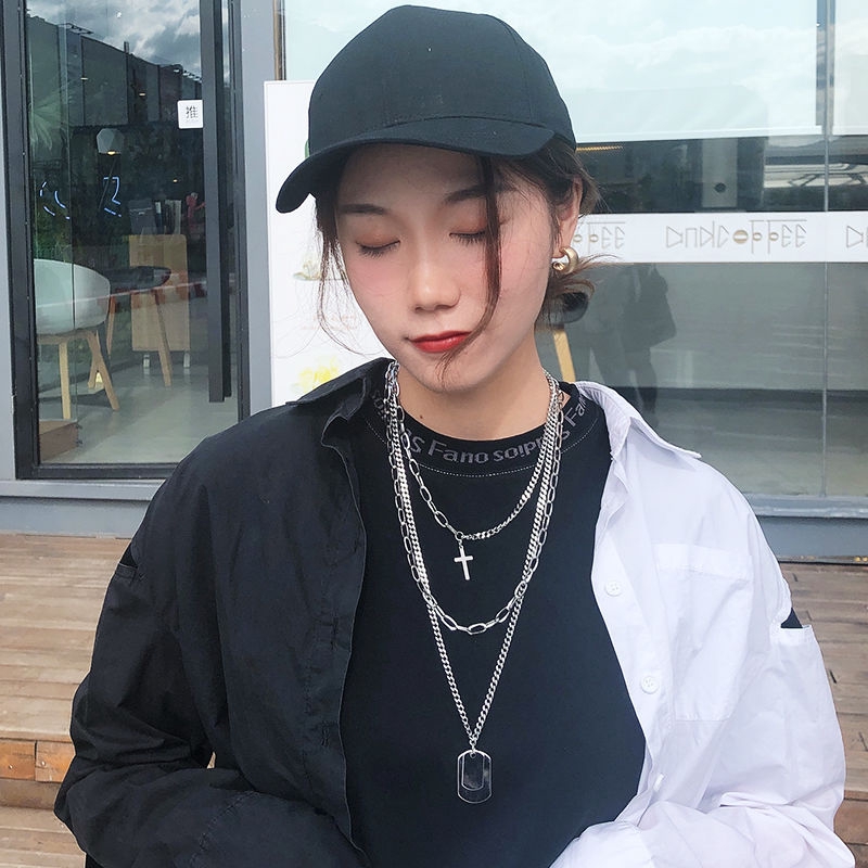 Dây chuyền nhiều lớp phong cách hiphop thời trang