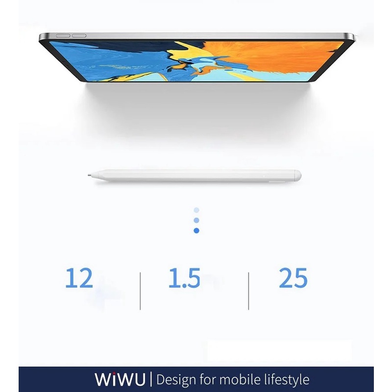 Bút cảm ứng Stylus đầu ngòi nhỏ WiWU New Pencil Max  dùng cho iPhone, iPad, Android