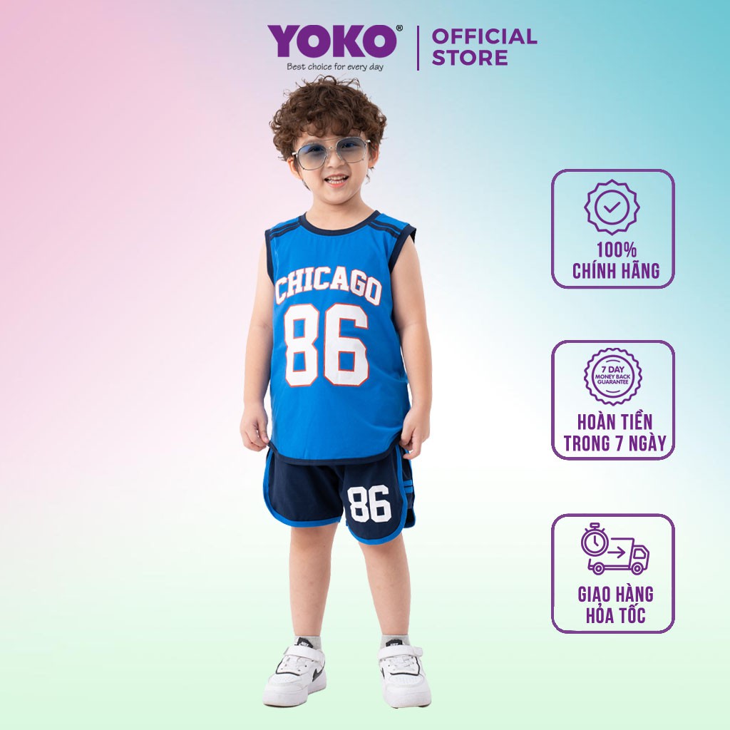 Bộ Quần Áo Thun Sát Nách Bé Trai (10-14Tuổi) YOKO KID’S FASHION 20142T