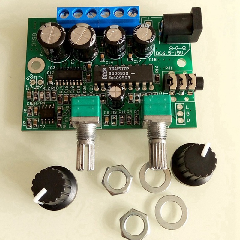 2.1 Bộ khuếch đại loa siêu trầm Bảng âm thanh Bộ khuếch đại âm trầm Mini 6Wx2 '25W HIFI YD1517P cho Loa SubWoofer 4-6 Inch 40W DIY