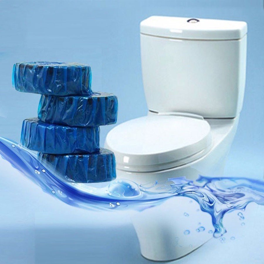 Combo 10 Viên tẩy bồn cầu diệt khuẩn, viên thả nước bồn cầu khử mùi hôi chống ố vàng giúp xanh nước