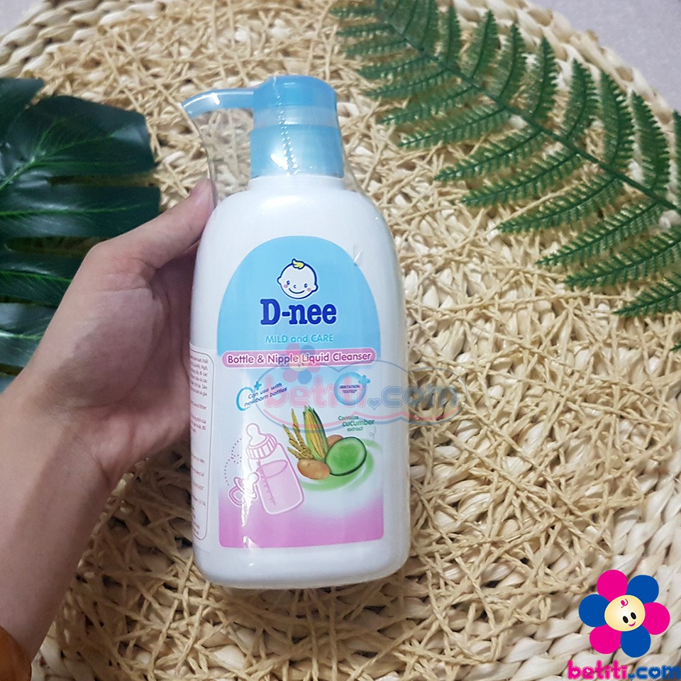 Nước Rửa Bình Sữa Dnee 500ml (Made In Thailand), Súc Bình Rửa Núm Ti Dnee Chai Nhựa