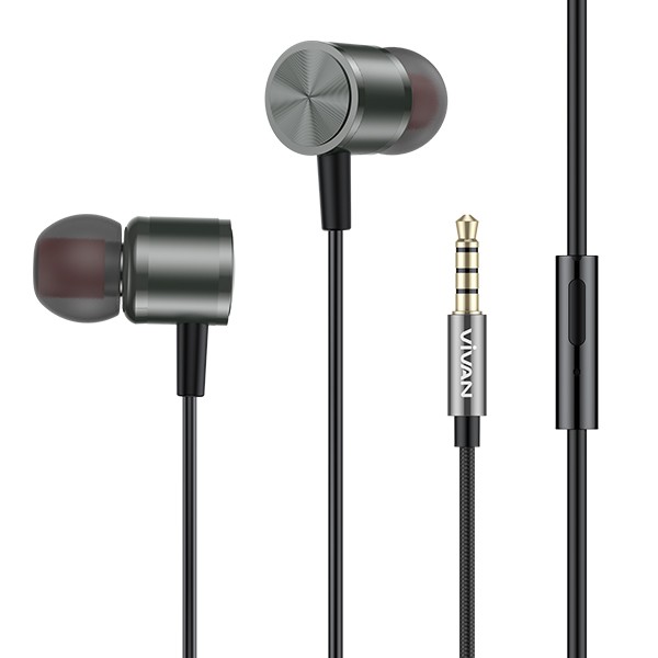 Tai Nghe Nhét Tai VIVAN Q11S Âm Thanh HD - Cổng Kết Nối 3.5mm Tích Hợp Micro Đàm Thoại Dành cho iOS/Android