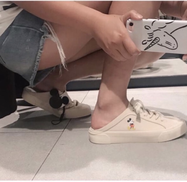 Giày hở gót Zara Authenic Mickey (có deal sale 20% của shop from zara gift) | BigBuy360 - bigbuy360.vn