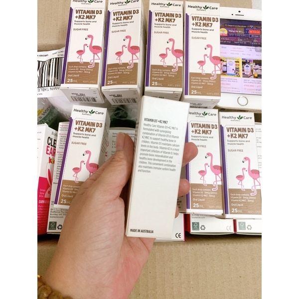 Vitamin D3+K2 Mk7 Healthy Care Úc 25ml