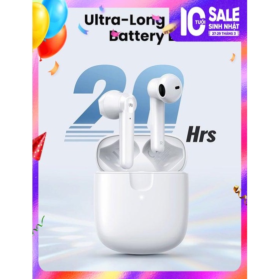 Tai nghe Bluetooth 5.0 TWS UGREEN - Âm thanh Hifi True Wireless 20h Playtime, Hỗ trợ sạc không dây