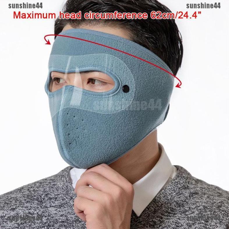 Khẩu trang Ninja kèm kính kín mặt chống gió giữ ấm mùa đông kèm kính bảo hộ có thể tháo rời