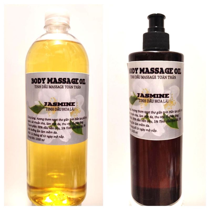 DẦU MASSAGE BODY HƯƠNG LÀI Chai 1000ml Thơm Ngọt Ngào