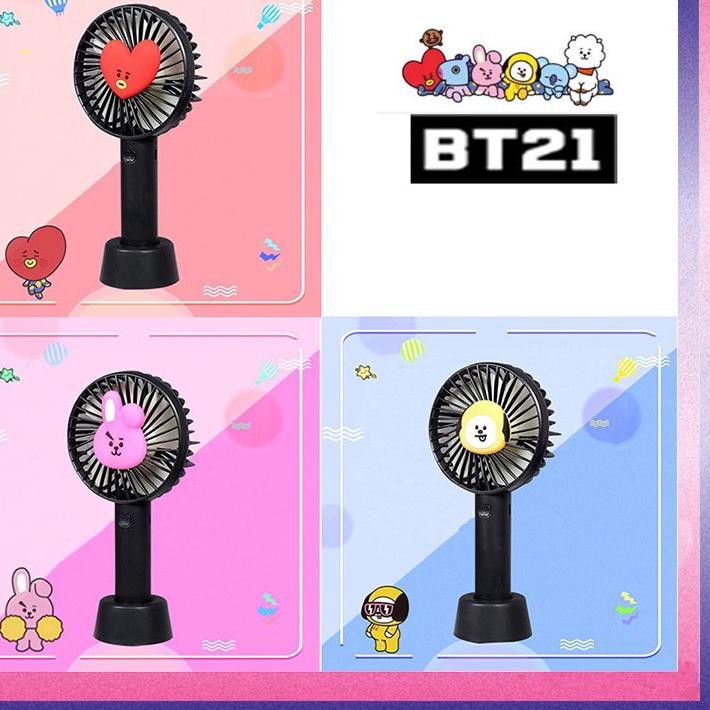 Quạt Mini Cầm Tay Hình Bt21 Bts