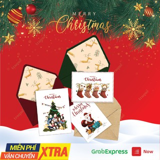 Thiệp giáng sinh - Phong cách hiện đại (kèm bao thư)