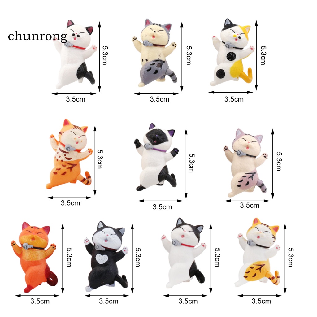 Cr Mô Hình Mèo Con Trang Trí Bánh Kem Thân Thiện Với Môi Trường