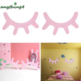 Set 2 Sticker Dán Tường Hình Đôi Mi Mắt 3d Dễ Thương