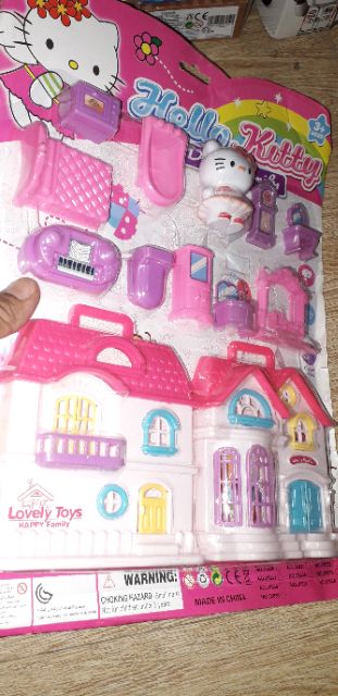 Sét Đồ chơi Nội thất Mèo Kitty bằng nhựa rất đẹp