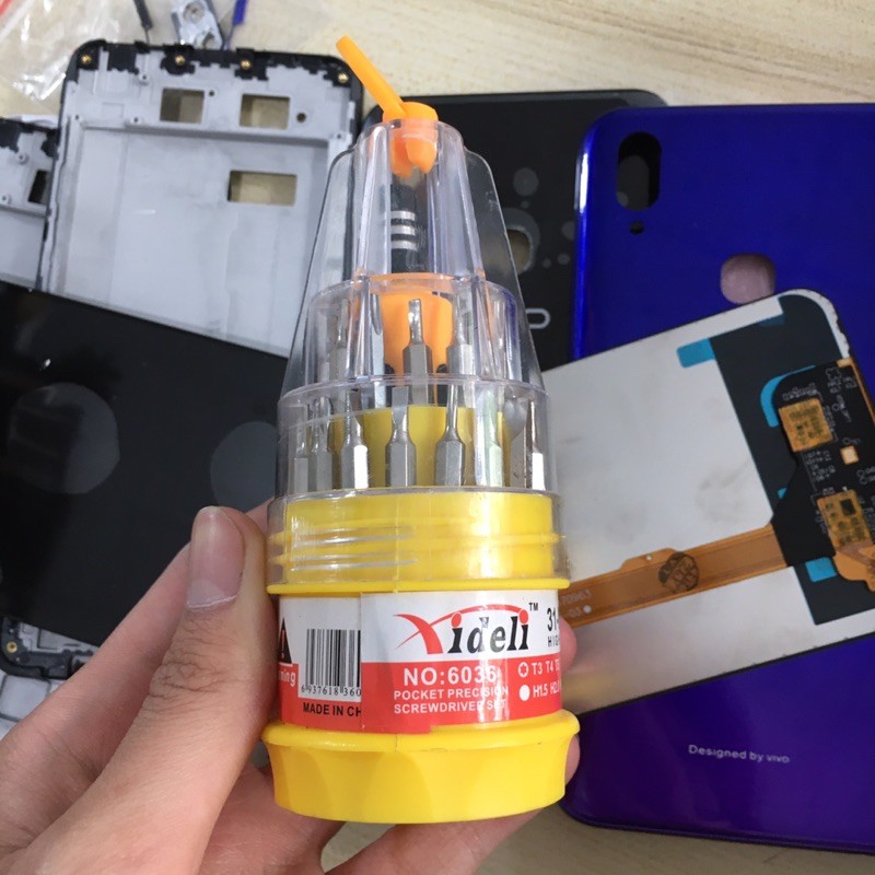 Combo Màn Hình + Bộ Vỏ Sườn ViVo V11i Zin Hàng Cao Cấp.(Tặng bộ ốc vít)