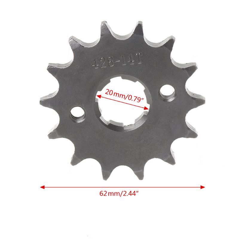 Kiki motorcycle scootor off-road 10t 19t nhông trước bánh răng bụi bẩn xe đạp đường kính 20mm