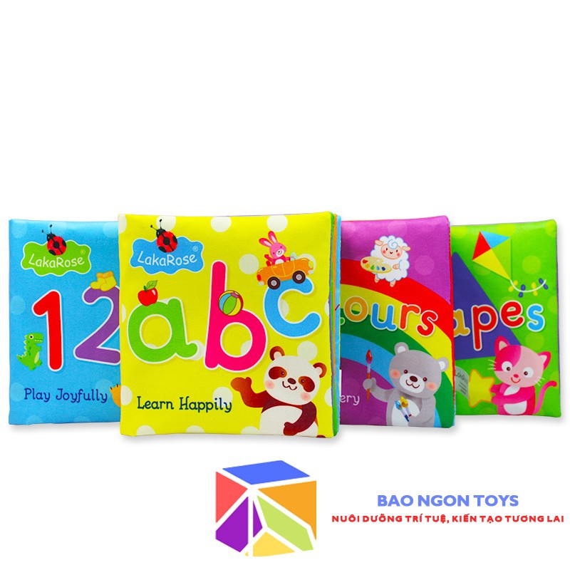 SÁCH VẢI TIẾNG ANH LAKAROSE NHIỀU CHỦ ĐỀ - QUYỂN TỪ ĐIỂN ĐẦU TIÊN CHO BÉ - BAO NGON TOYS