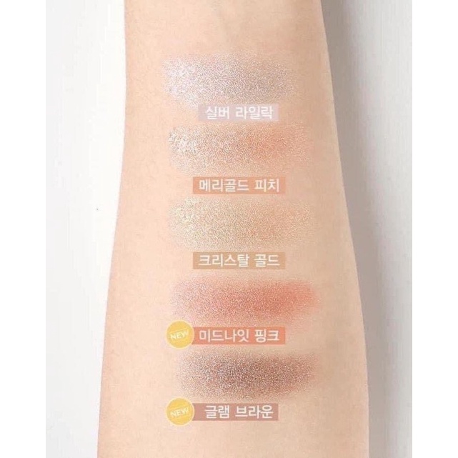 Có sẵn - Phấn nhũ mắt KLAVUU Urban Pealsation cho đôi mắt lung linh tone 1, 2, 3, 4, 5