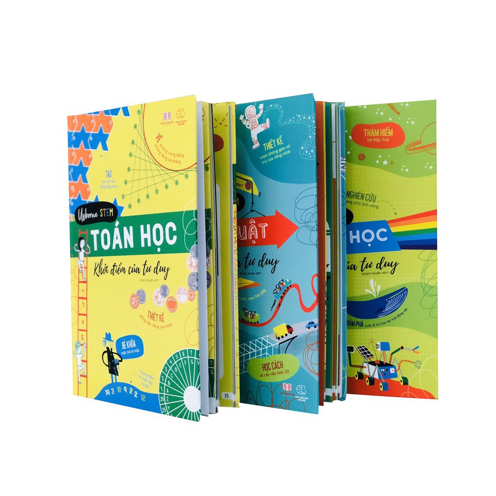 Sách : Combo 3 Cuốn Khởi Điểm Tư Duy Toán, Khoa Học,Kĩ Thuật - Á Châu Education | WebRaoVat - webraovat.net.vn