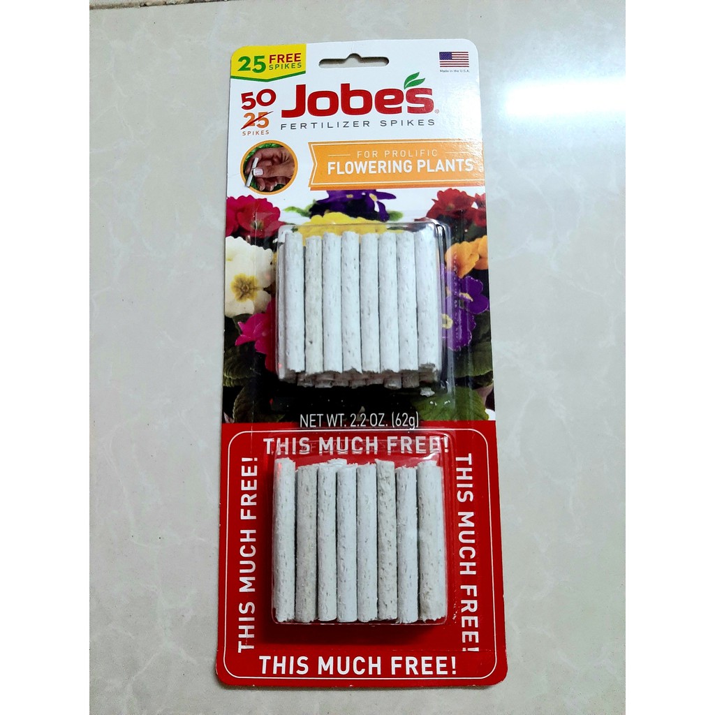 Phân tan chậm dạng que, Phân con sâu - Mỹ (50 que)