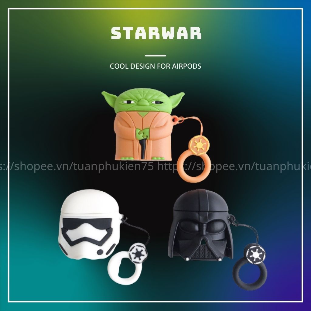 VỎ BỌC AIRPODS STARWAR Case Tai Nghe Không Dây Airpods 1/ 2/ i12/ Pro