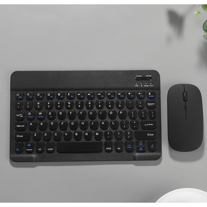 Bàn Phím Bluetooth và Chuột Bluetooth DITECH phím tròn Chất Lượng Cao Cho Máy Tính Bảng,bàn phím không dây - HATECH66