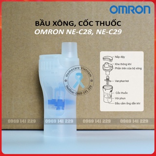 Bầu xông, Cốc thuốc máy khí dung, máy xông mũi họng OMRON NE-C28, NE-C29 (phụ kiện thay thế chính hãng OMRON)